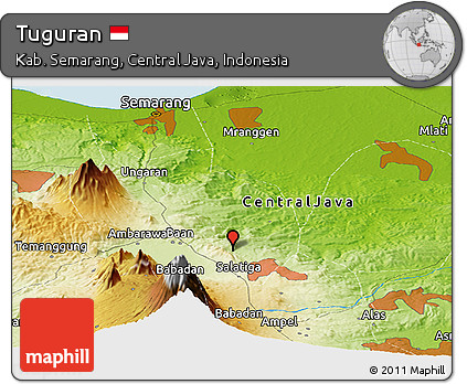 Physical Panoramic Map of Tuguran