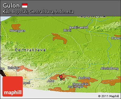 Physical Panoramic Map of Gulon