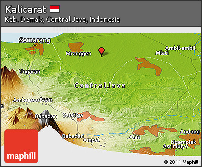 Physical Panoramic Map of Kalicarat