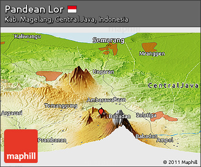 Physical Panoramic Map of Pandean Lor