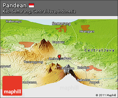 Physical Panoramic Map of Pandean