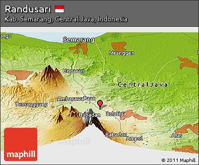 Physical Panoramic Map of Randusari
