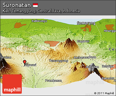 Physical Panoramic Map of Suronatan