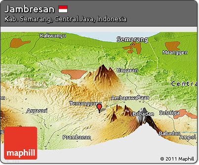 Physical Panoramic Map of Jambresan