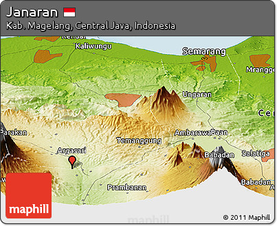 Physical Panoramic Map of Janaran
