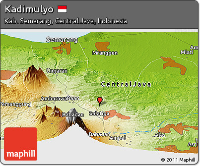 Physical Panoramic Map of Kadimulyo