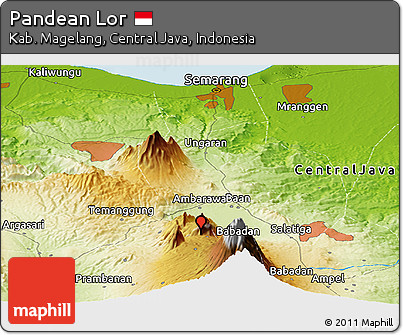 Physical Panoramic Map of Pandean Lor