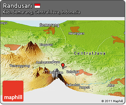 Physical Panoramic Map of Randusari