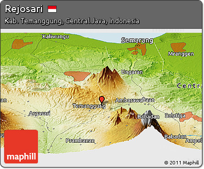 Physical Panoramic Map of Rejosari