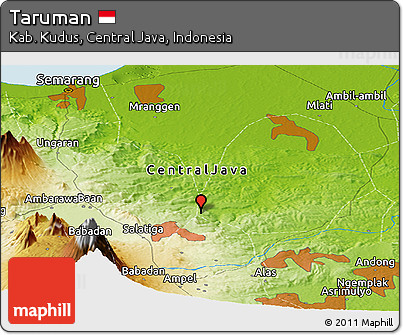 Physical Panoramic Map of Taruman