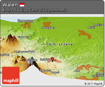 Physical Panoramic Map of Walen