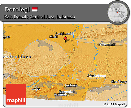 Political Panoramic Map of Dorolegi