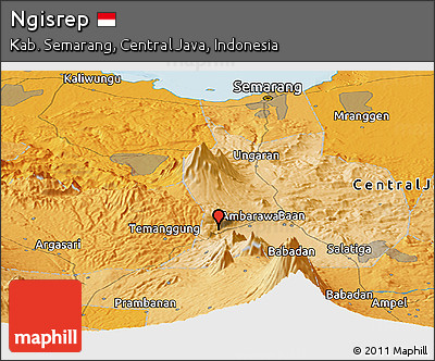 Political Panoramic Map of Ngisrep