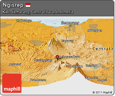 Political Panoramic Map of Ngisrep