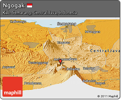 Political Panoramic Map of Ngogak