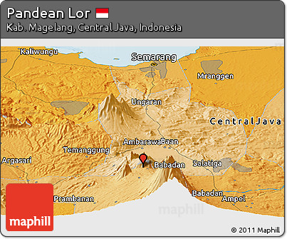 Political Panoramic Map of Pandean Lor