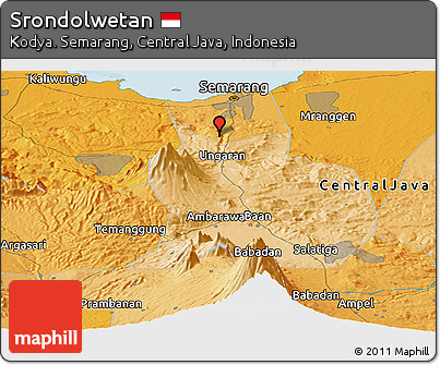 Political Panoramic Map of Srondolwetan