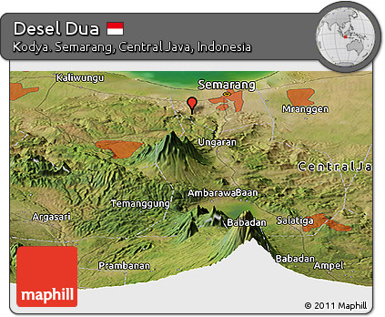 Satellite Panoramic Map of Desel Dua