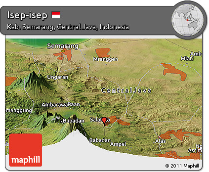 Satellite Panoramic Map of Isep-isep
