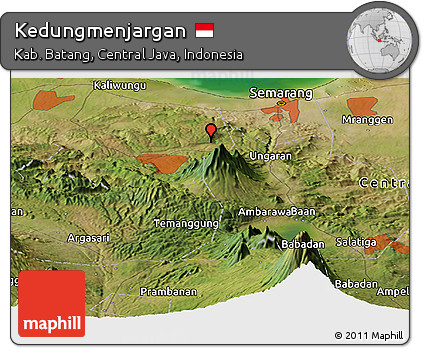 Satellite Panoramic Map of Kedungmenjargan