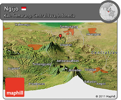 Satellite Panoramic Map of Ngijo