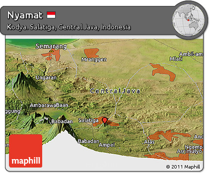Satellite Panoramic Map of Nyamat