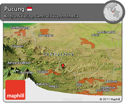 Satellite Panoramic Map of Pucung