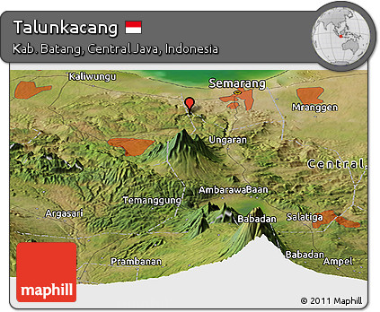 Satellite Panoramic Map of Talunkacang