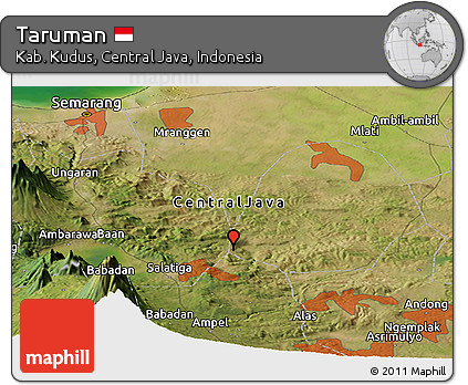 Satellite Panoramic Map of Taruman