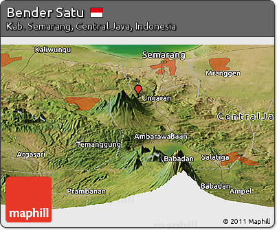 Satellite Panoramic Map of Bender Satu