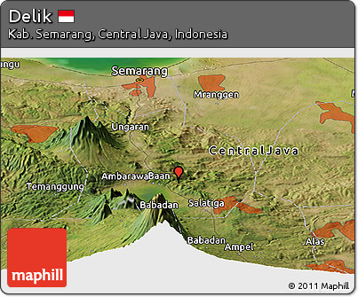 Satellite Panoramic Map of Delik