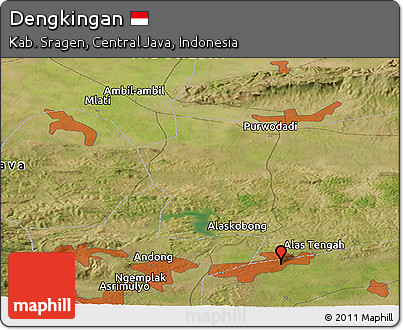 Satellite Panoramic Map of Dengkingan