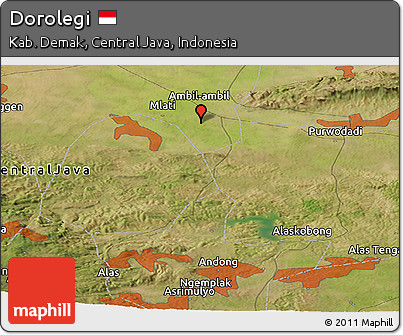 Satellite Panoramic Map of Dorolegi