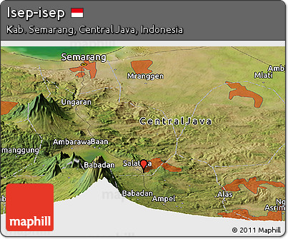 Satellite Panoramic Map of Isep-isep