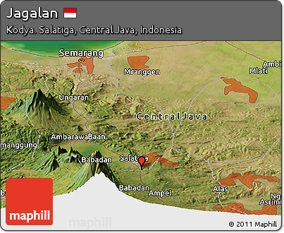 Satellite Panoramic Map of Jagalan