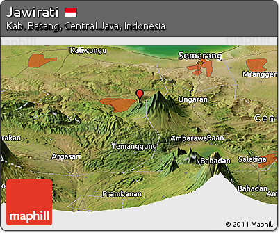 Satellite Panoramic Map of Jawirati