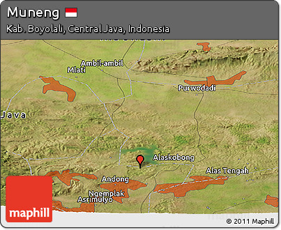 Satellite Panoramic Map of Muneng