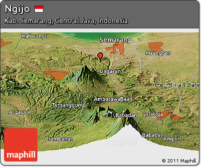 Satellite Panoramic Map of Ngijo
