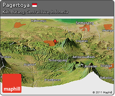 Satellite Panoramic Map of Pagertoya