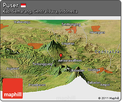 Satellite Panoramic Map of Puser
