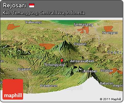 Satellite Panoramic Map of Rejosari