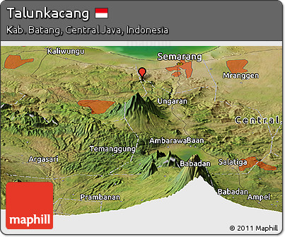 Satellite Panoramic Map of Talunkacang