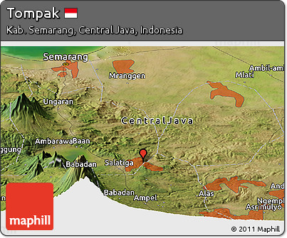 Satellite Panoramic Map of Tompak