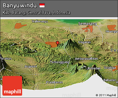 Satellite Panoramic Map of Banyuwindu