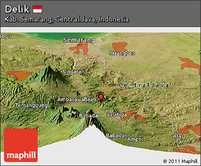 Satellite Panoramic Map of Delik