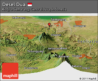 Satellite Panoramic Map of Desel Dua