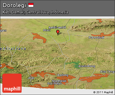 Satellite Panoramic Map of Dorolegi