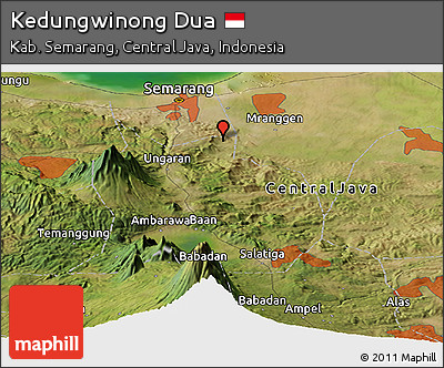 Satellite Panoramic Map of Kedungwinong Dua