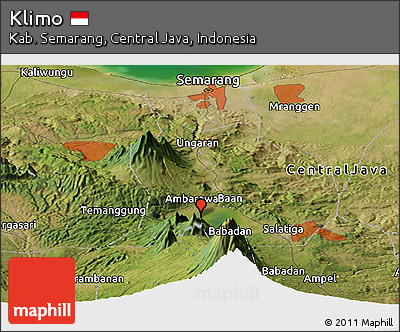 Satellite Panoramic Map of Klimo