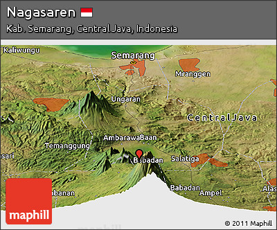 Satellite Panoramic Map of Nagasaren